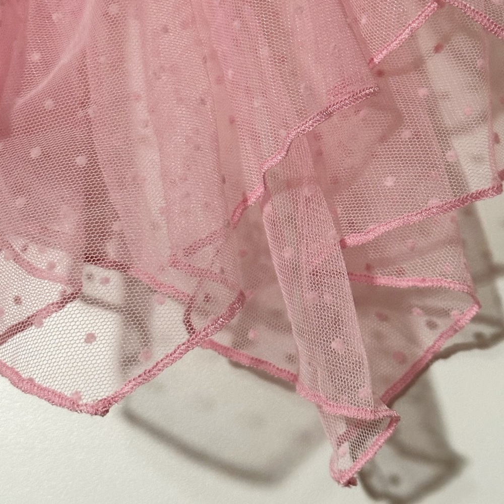 Urban Outfitters Pink Sheer Ruffle Top - Picture 11 of 12